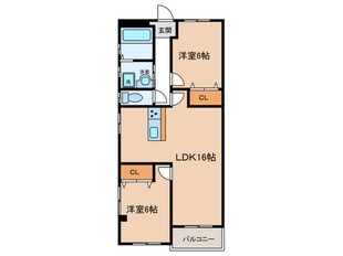 メゾンあづまの物件間取画像